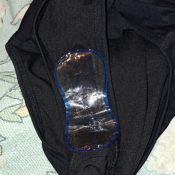 Calvin Klein One piece women's bathing suit high cut leg size 10 black NWT - Picture 7 of 7